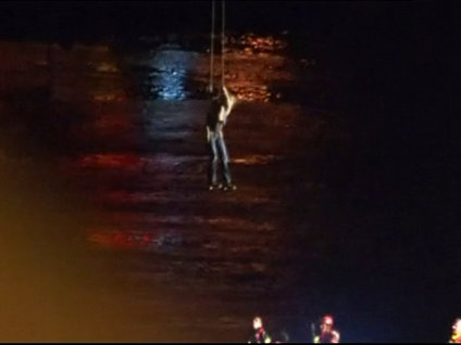 Teleferikte korku dolu anlar