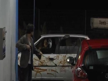 Oto yıkamacıda dehşet!