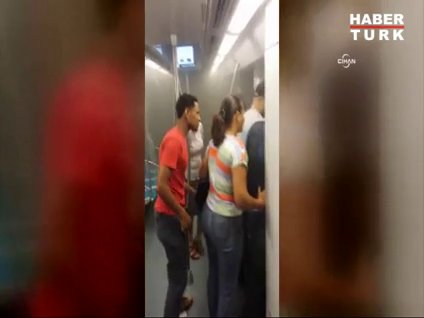 Metroda molotof saldırısı: 11 yaralı