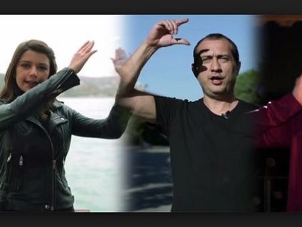 İşaret diliyle ünlülerden Atatürk'ün Gençliğe Hitabesi