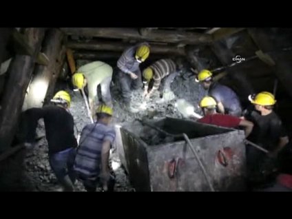 Madenin içinden çalışma görüntüleri!