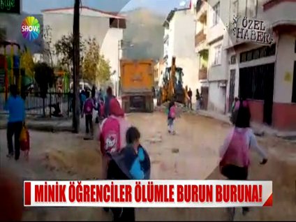 Minik öğrenciler ölümle burun buruna!