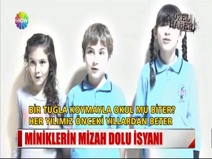 Miniklerin mizah dolu isyanı!