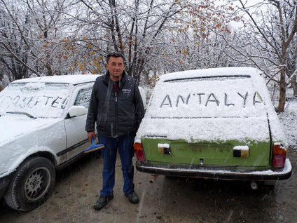 Antalya'ya ilk kar düştü