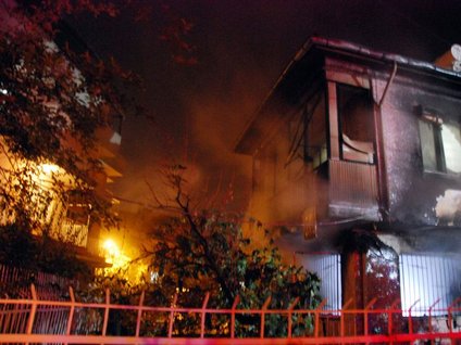 Sığınma evinde yangın