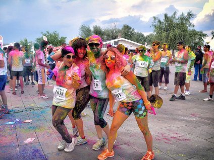 Venezuela'da renkli koşu