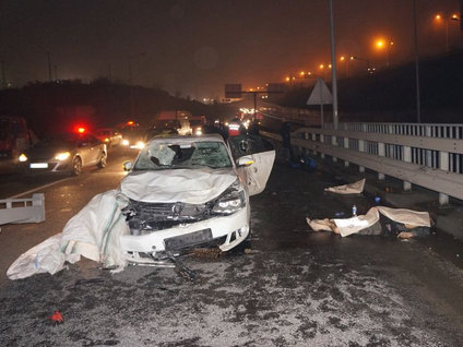TEM'de korkunç kaza