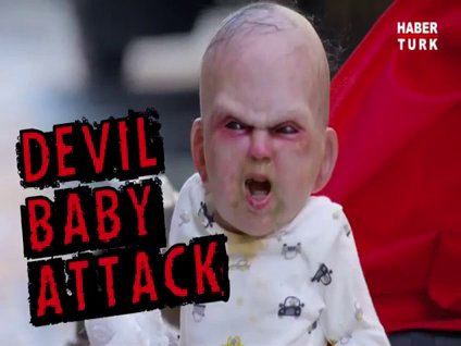 Şeytan bebek korkuttu!