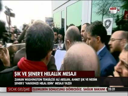 Ahmet Şık ve Nedim Şener'e helallik mesajı