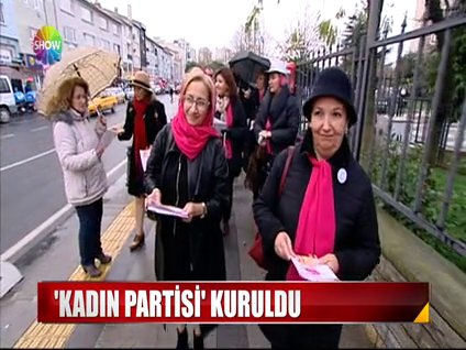 Kadın Partisi kuruldu!