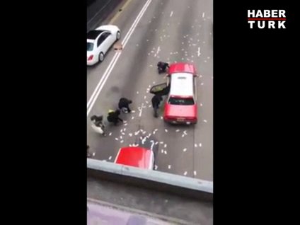 Paralar yola saçılınca olanlar oldu!