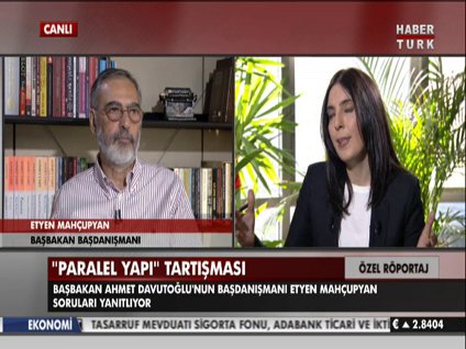 Etyen Mahçupyan Habertürk TV'ye konuk oldu
