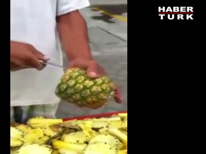 Ananas böyle soyulur!