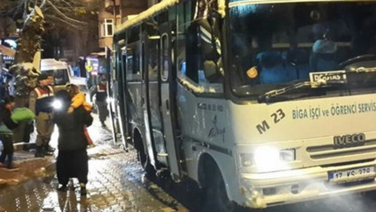 Karda mahsur kaldılar