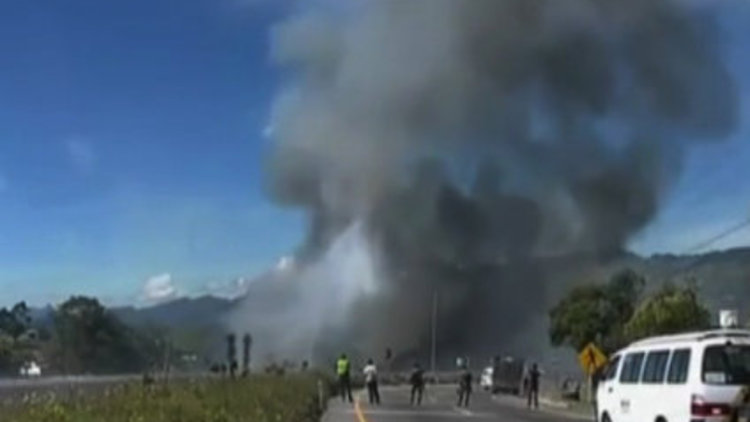 Patlama anı kameralara yansıdı