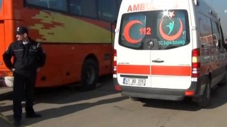 Otobüs şoförünün feci ölümü