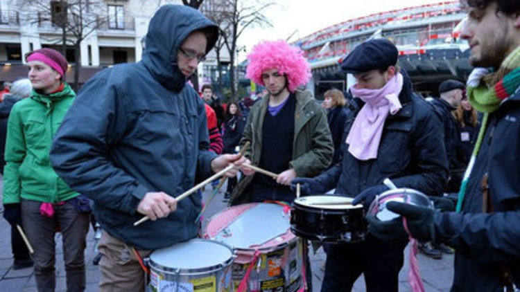 Paris'te ırkçılık karşıtı eylem