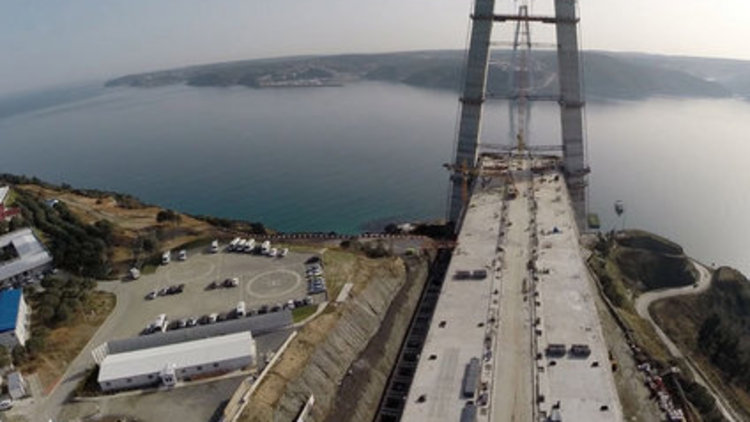 3.köprü inşaatına başlandı 