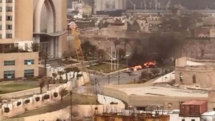 Libya'da Türk turistlerin kaldığı otele saldırı