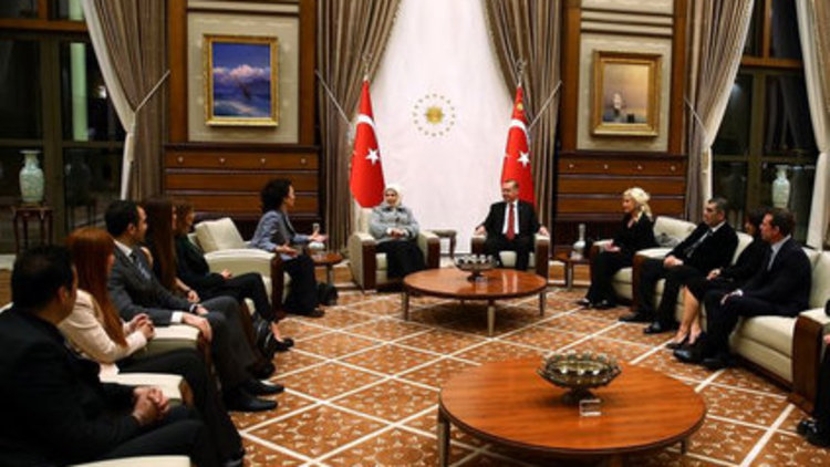 Cumhurbaşkanı Erdoğan'ın sürpriz kabulü