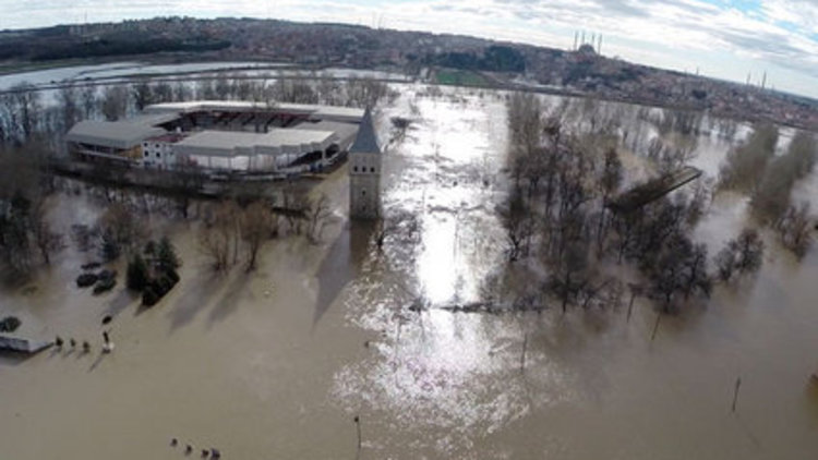 Edirne'de taşkın felaketi