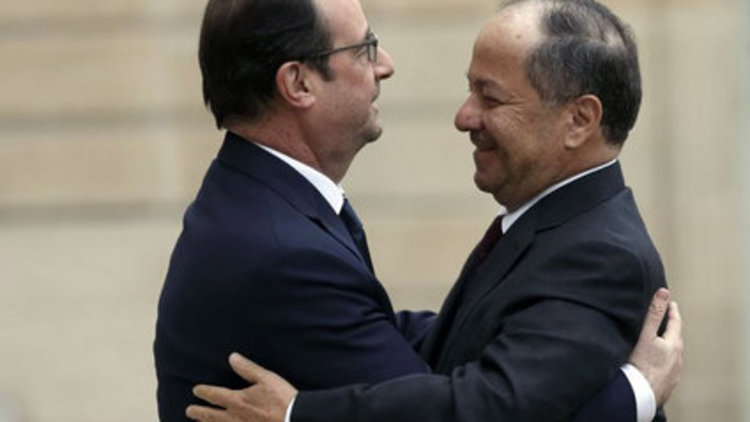 Barzani Hollande ile görüştü