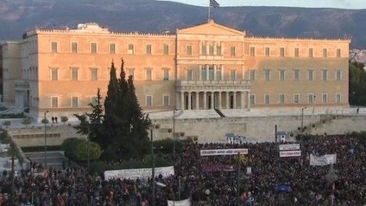 Çipras'a destek yürüyüşü