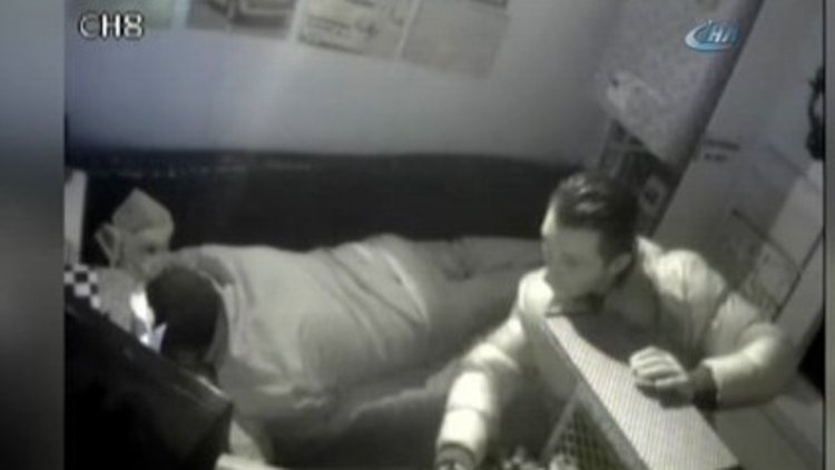 Hırsız soydu, personel uyudu