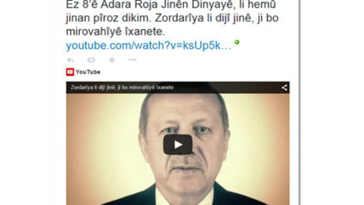 Erdoğan'dan Kürtçe mesaj