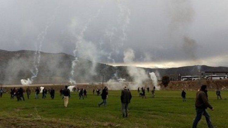 Santral protestosuna müdahale