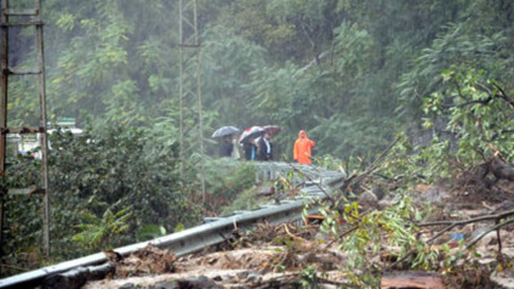 Peru'da heyelan meydana geldi