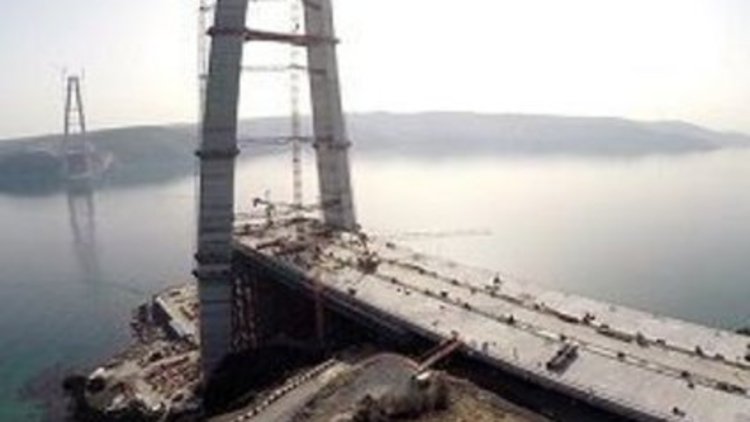 3.köprü çalışmaları devam ediyor