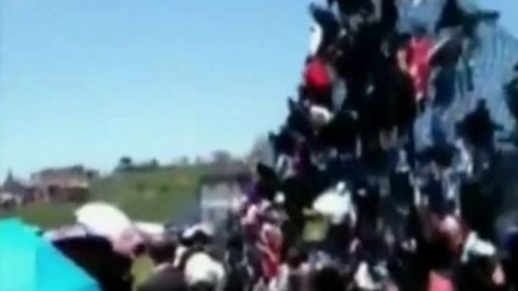 Çin'de piramit kazası