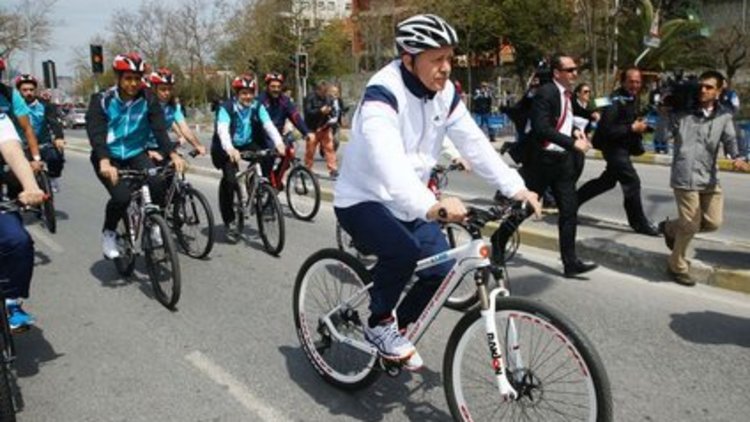 Erdoğan pedal çevirdi