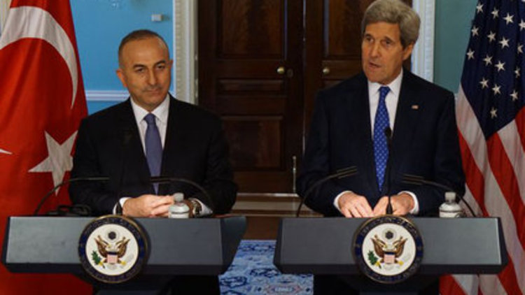 Mevlüt Çavuşoğlu Kerry ile görüştü