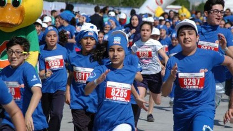 İstanbul&#039;un ilk çocuk maratonu 