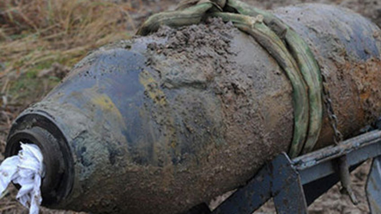 250 kiloluk bomba bulundu