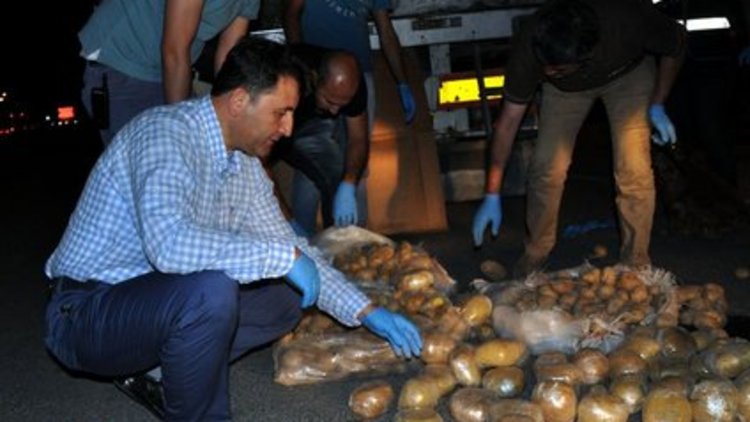 Kırıkkale'de patates arası eroin ele geçirildi