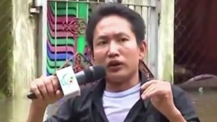 Suya gömüldü, yinede yayını sürdürdü