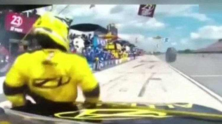 Lastik değiştirecekti, duramadı