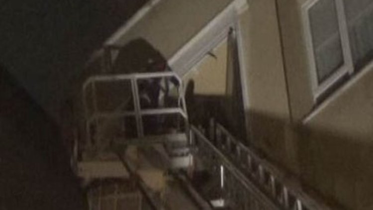 Uykusu itfaiye çağırttı!