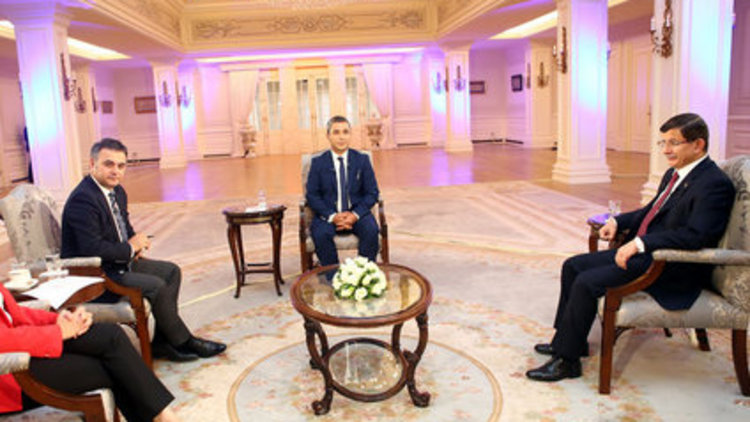 Başbakan Davutoğlu Habertürk'e konuştu