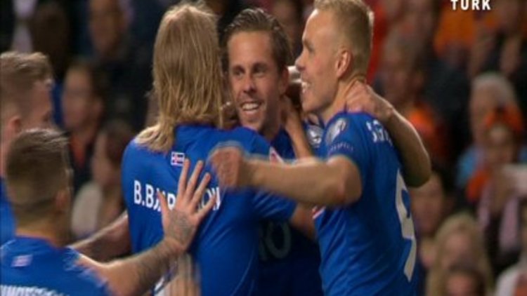 Hollanda - İzlanda Maçı / İzlanda gol 