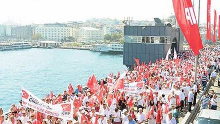CHP&#039;den barış yürüyüşü