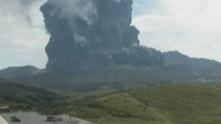 Volkan böyle patladı