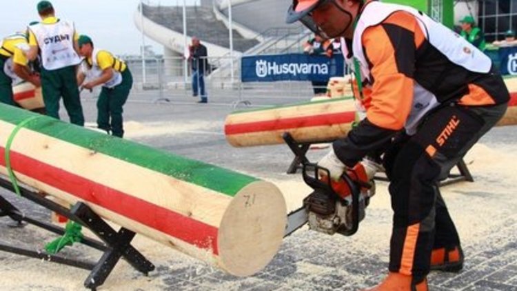 Tataristan'da "Ağaç Kesme Yarışması" düzenlendi