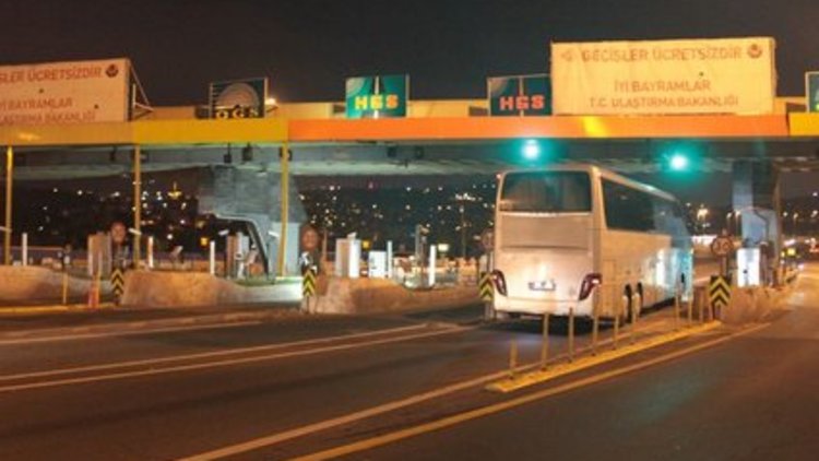 Bayram boyunca köprü ve otoyollar ücretsiz!