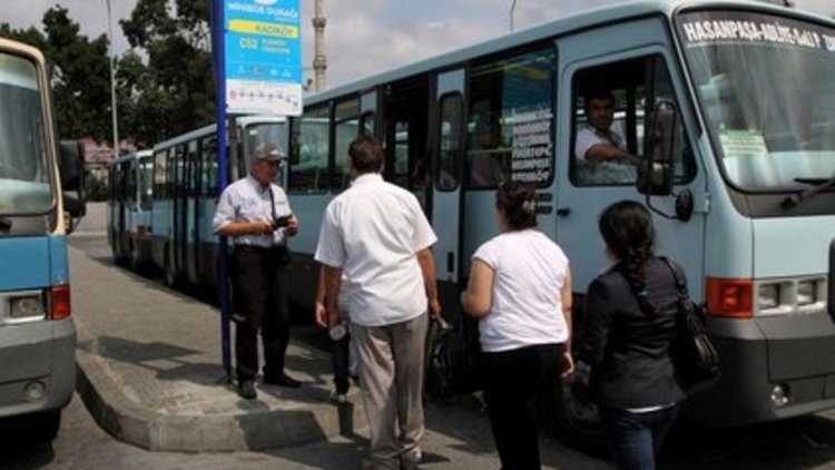 Minibüs durakları İspark'a bağlandı