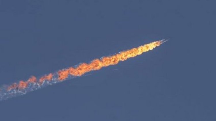 Suriye sınırımızda uçak düşürüldü