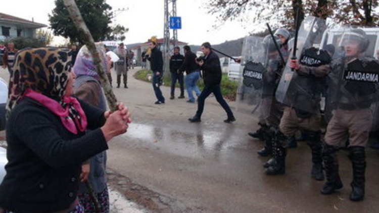 Restoran yıkımında olay çıktı